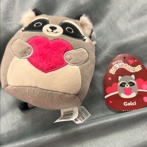 Squishmallows Galci Raccoon Plush - Gray and Pink